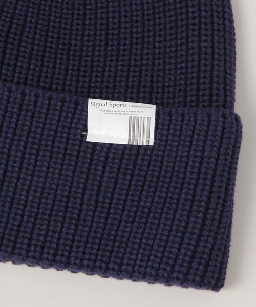 SIGNAL SPORTS（シグナルスポーツ）の「【SIGNAL SPORTS】ワンポイントピス/ニットワッチ（ニットキャップ/ビーニー・メンズ・ネイビー/グレー系その他/ブラック・FREE）」の14枚目の写真