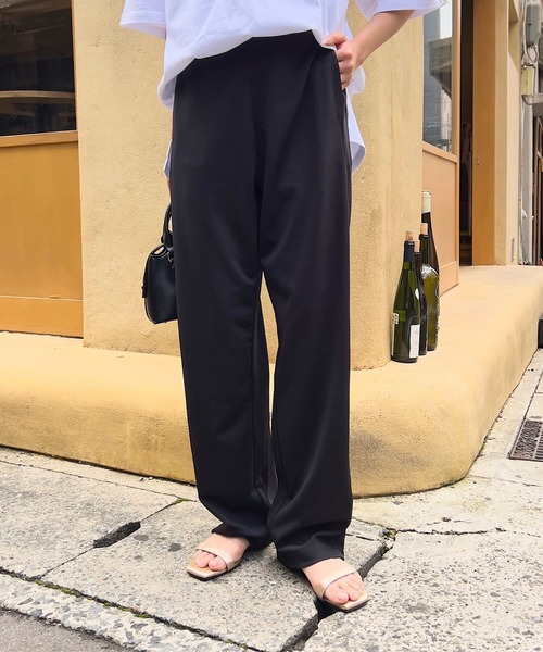 KOBE LETTUCE（コウベレタス）の「大人のポンチカーブパンツ（その他パンツ・レディース・ネイビー/アイボリー/グレイッシュベージュ/ブラック/グレー・M/TM/PM）」の20枚目の写真