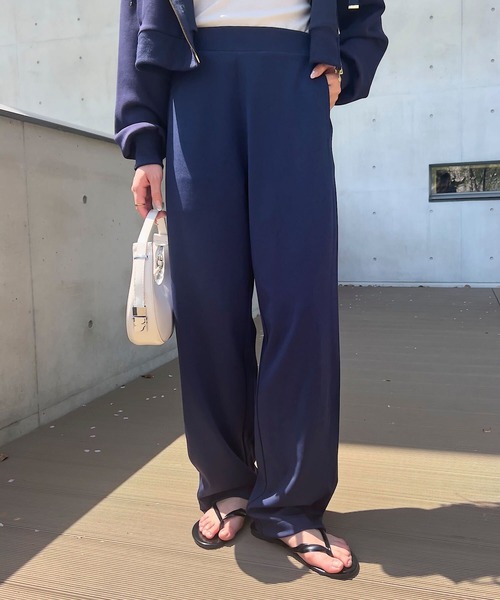 KOBE LETTUCE（コウベレタス）の「大人のポンチカーブパンツ（その他パンツ・レディース・ネイビー/アイボリー/グレイッシュベージュ/ブラック/グレー・M/TM/PM）」の13枚目の写真