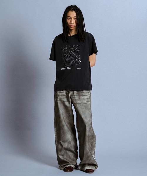 Camphor wood(カンファーウッド)の「Summer Starglow Bijou T-Shirt / 星座グラフィックラインストーンTシャツ(Tシャツ/カットソー・メンズ・ホワイト/ブラック・SMALL/MEDIUM/LARGE)」の7枚目の写真