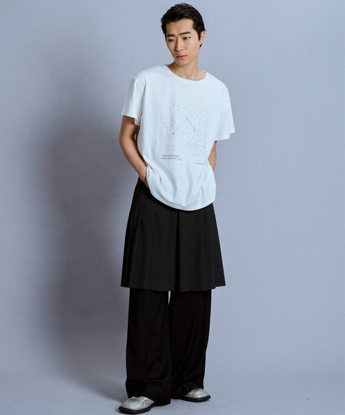 Camphor wood(カンファーウッド)の「Summer Starglow Bijou T-Shirt / 星座グラフィックラインストーンTシャツ(Tシャツ/カットソー・メンズ・ホワイト/ブラック・SMALL/MEDIUM/LARGE)」の5枚目の写真