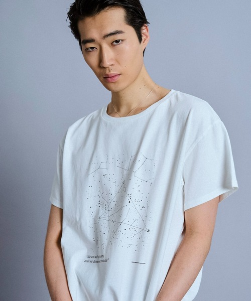 Camphor wood(カンファーウッド)の「Summer Starglow Bijou T-Shirt / 星座グラフィックラインストーンTシャツ(Tシャツ/カットソー・メンズ・ホワイト/ブラック・SMALL/MEDIUM/LARGE)」の8枚目の写真