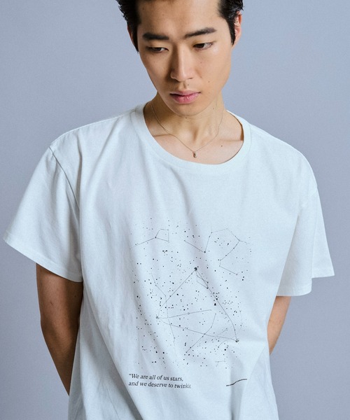 Camphor wood(カンファーウッド)の「Summer Starglow Bijou T-Shirt / 星座グラフィックラインストーンTシャツ(Tシャツ/カットソー・メンズ・ホワイト/ブラック・SMALL/MEDIUM/LARGE)」の10枚目の写真