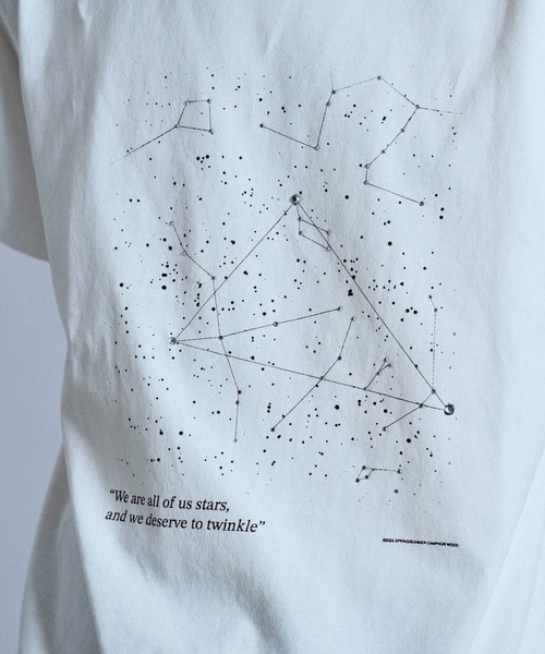 Camphor wood(カンファーウッド)の「Summer Starglow Bijou T-Shirt / 星座グラフィックラインストーンTシャツ(Tシャツ/カットソー・メンズ・ホワイト/ブラック・SMALL/MEDIUM/LARGE)」の16枚目の写真