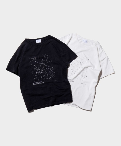 Camphor wood(カンファーウッド)の「Summer Starglow Bijou T-Shirt / 星座グラフィックラインストーンTシャツ(Tシャツ/カットソー・メンズ・ホワイト/ブラック・SMALL/MEDIUM/LARGE)」の3枚目の写真
