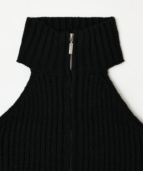 HALTER KNIT ZIP UP TOPS（タンクトップ）｜BEEDEN（ビーデン