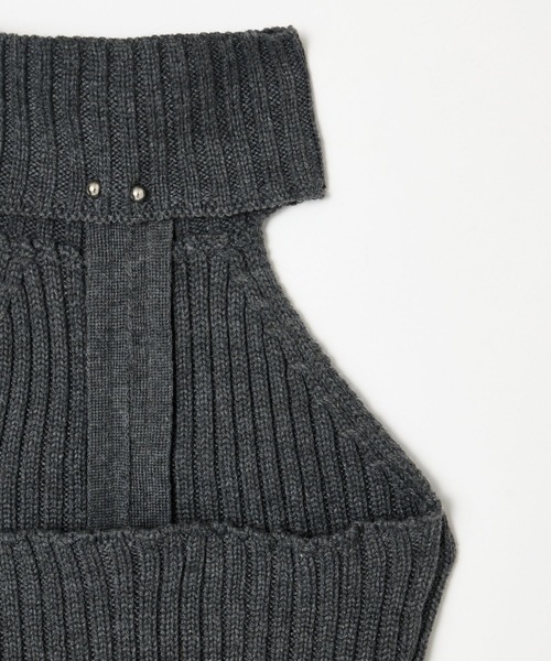 BEEDEN（ビーデン）の「HALTER KNIT ZIP UP TOPS（タンクトップ・レディース・ブラック/グレー/レッド・FREE）」の21枚目の写真