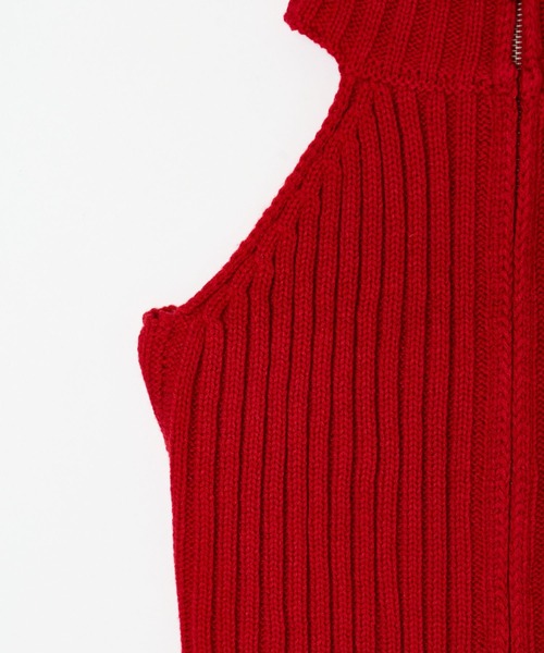 トップス BEEDEN TOPS HALTER KNIT ZIP UP TOPS（タンクトップ）｜BEEDEN（ビーデン
