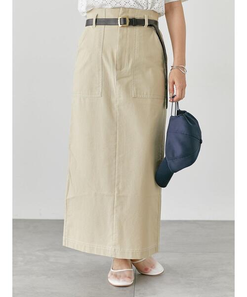 セール】配色ステッチスカート《2025summer catalog item