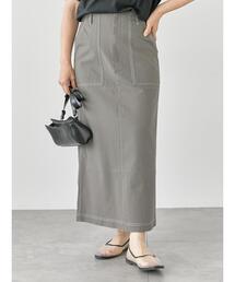 Lugnoncure | 配色ステッチスカート《2025summer catalog item》(スカート)