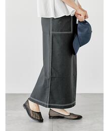 Lugnoncure（ルノンキュール）の「配色ステッチスカート《2025summer catalog item》（スカート）」