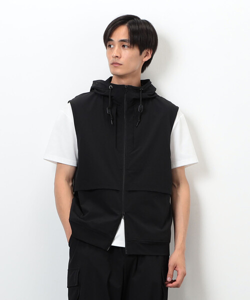 COMME CA ISM（コムサイズム）の「「Daily TECH Series」 クイックドライ ベンチレーションジップベスト（ベスト・メンズ・チャコール/ブラック・MEDIUM/LARGE）」の14枚目の写真