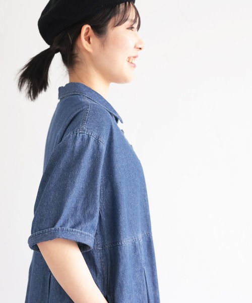 soulberry(ソウルベリー)の「【ショート丈】私の夏デニムワンピース(ワンピース・レディース・ブルー系その他2・LL/L/M)」の5枚目の写真