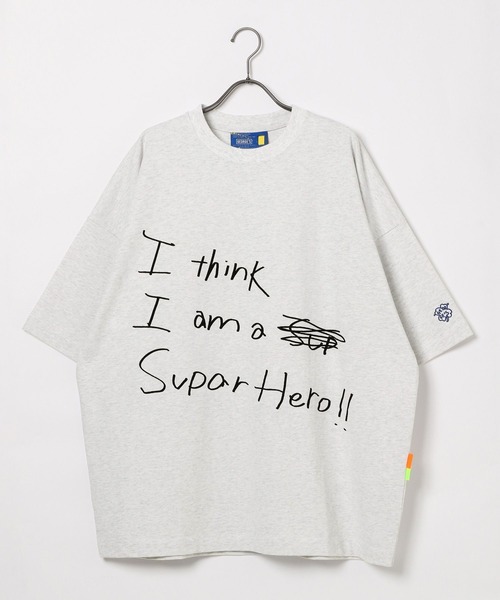GEORGE'S（ジョージズ）の「ラクガキプリントTシャツ（Tシャツ/カットソー・メンズ・ホワイト/杢グレー・MEDIUM/LARGE）」の3枚目の写真
