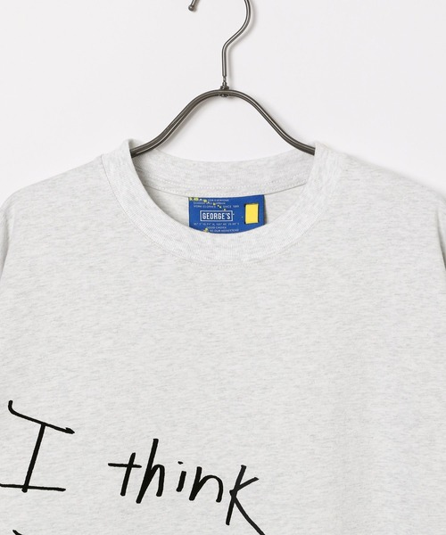 GEORGE'S（ジョージズ）の「ラクガキプリントTシャツ（Tシャツ/カットソー・メンズ・ホワイト/杢グレー・MEDIUM/LARGE）」の5枚目の写真