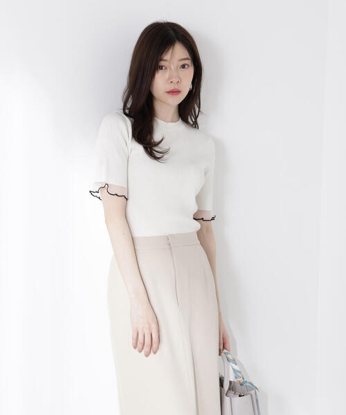 PROPORTION BODY DRESSING（プロポーションボディドレッシング）の「Ｄカンナロースカート / 1215220612（スカート・レディース・ダークグレー/ブラウン/オフホワイト・MEDIUM/SMALL/P/S）」の8枚目の写真