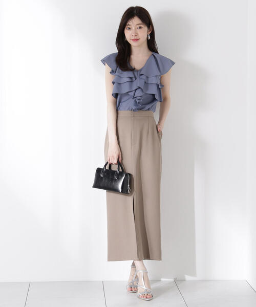 PROPORTION BODY DRESSING（プロポーションボディドレッシング）の「Ｄカンナロースカート / 1215220612（スカート・レディース・ダークグレー/ブラウン/オフホワイト・MEDIUM/SMALL/P/S）」の22枚目の写真