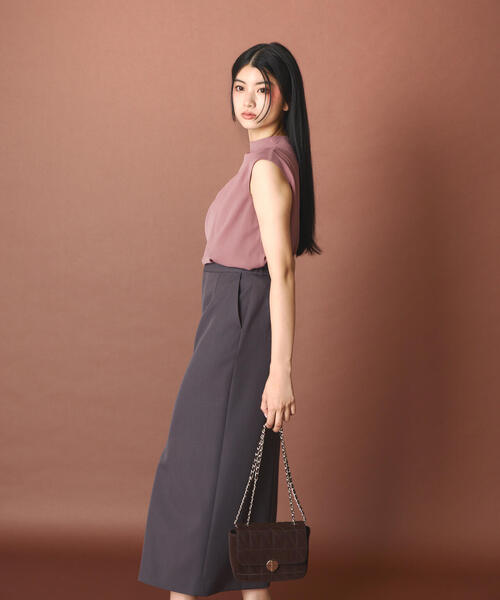 PROPORTION BODY DRESSING（プロポーションボディドレッシング）の「Ｄカンナロースカート / 1215220612（スカート・レディース・ダークグレー/ブラウン/オフホワイト・MEDIUM/SMALL/P/S）」の2枚目の写真