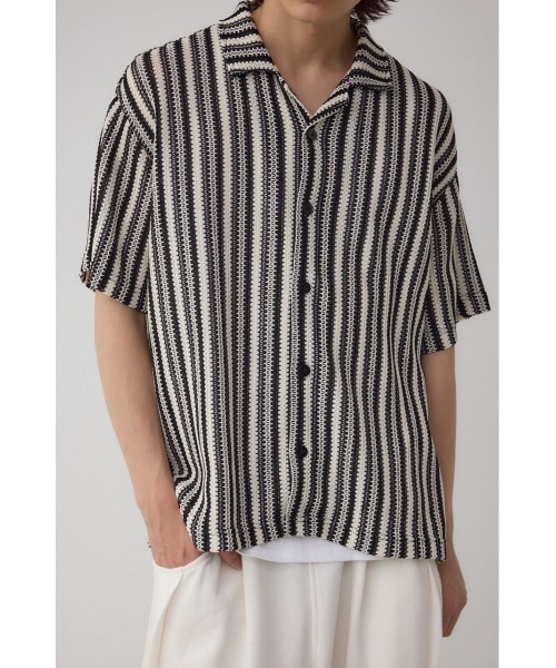 AZUL by moussy(アズールバイマウジー)の「アソートデザインメッシュシャツ(シャツ/ブラウス・メンズ・ホワイト系その他/グレー系その他/ホワイト系その他2/ブラック系その他・MEDIUM/LARGE)」の3枚目の写真