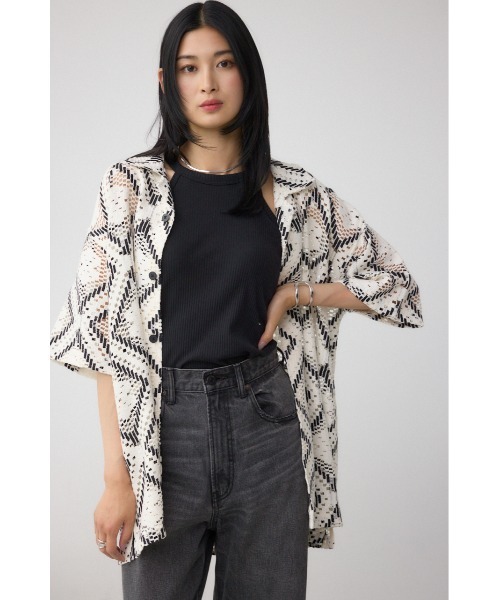 セール】アソートデザインメッシュシャツ（シャツ/ブラウス）｜AZUL BY