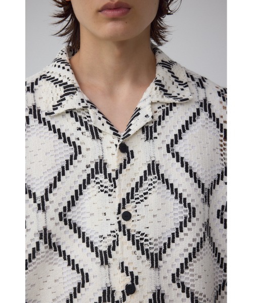 AZUL by moussy(アズールバイマウジー)の「アソートデザインメッシュシャツ(シャツ/ブラウス・メンズ・ホワイト系その他/グレー系その他/ホワイト系その他2/ブラック系その他・MEDIUM/LARGE)」の17枚目の写真