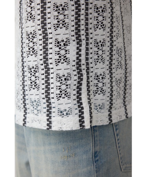 AZUL by moussy(アズールバイマウジー)の「アソートデザインメッシュシャツ(シャツ/ブラウス・メンズ・ホワイト系その他/グレー系その他/ホワイト系その他2/ブラック系その他・MEDIUM/LARGE)」の22枚目の写真