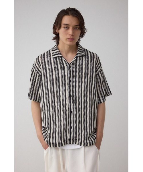 AZUL by moussy(アズールバイマウジー)の「アソートデザインメッシュシャツ(シャツ/ブラウス・メンズ・ホワイト系その他/グレー系その他/ホワイト系その他2/ブラック系その他・MEDIUM/LARGE)」の5枚目の写真