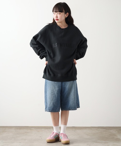 FOG ESSENTIALS(エフオージーエッセンシャルズ)の「FOG ESSENTIALS/エッセンシャルズ FRONT LOGO CREW SWEAT SHIRTS スウェット(スウェット・メンズ・ブラック/クリーム・S/L)」の8枚目の写真