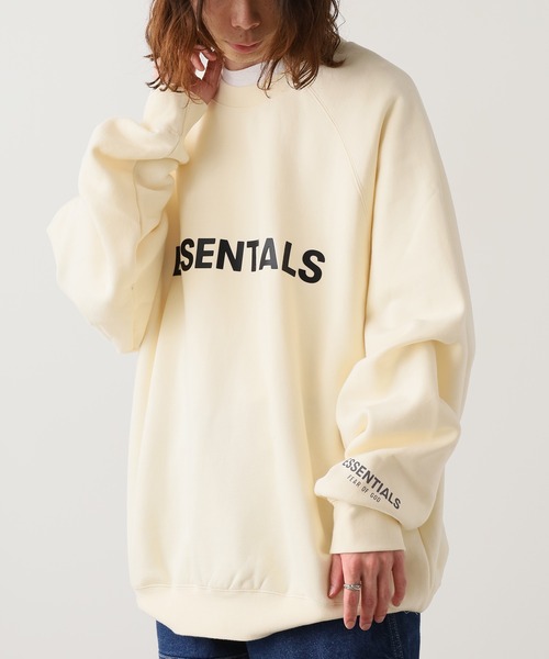 FOG ESSENTIALS(エフオージーエッセンシャルズ)の「FOG ESSENTIALS/エッセンシャルズ FRONT LOGO CREW SWEAT SHIRTS スウェット(スウェット・メンズ・ブラック/クリーム・S/L)」の18枚目の写真