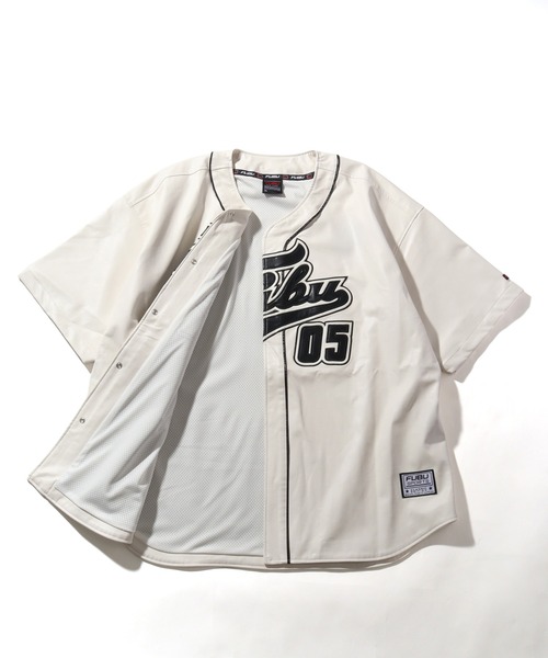 FUBUベースボールシャツ FUBU ベースボールシャツ 半袖 ジャージ 野球 ゲームシャツ