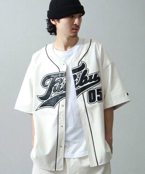 FUBU ベースボールシャツ 3XL相当 FUBU ベースボールシャツ 半袖 ジャージ 野球 ゲームシャツ