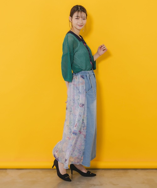 iS ScoLar（イズスカラー）の「蝶刺繍カーゴパンツ（その他