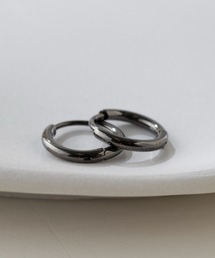 MAISON BREEZE | 【MAISON BREEZE】ピアス ステンレス 細幅 丸甲 直径1.1cm ミニ シンプル ワンタッチ フープピアス　OSWY(ピアス（両耳用）)