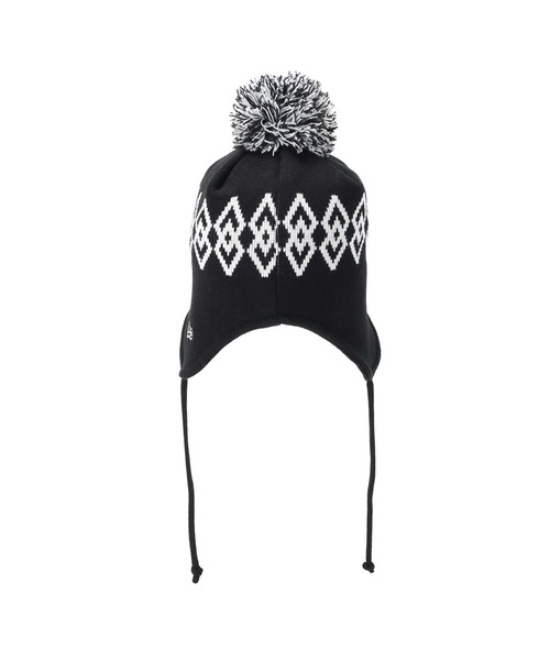 NEW ERA（ニューエラ）の「ニューエラ キッズ ポンポン付きニット帽（ニットキャップ/ビーニー・キッズ・ブラック/ピンク・FREE）」の5枚目の写真