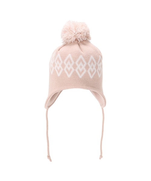 NEW ERA（ニューエラ）の「ニューエラ キッズ ポンポン付きニット帽（ニットキャップ/ビーニー・キッズ・ブラック/ピンク・FREE）」の7枚目の写真