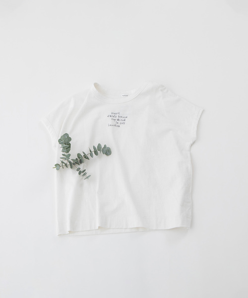 nop de nod(ノップドゥノッド)の「USコットン書き文字ロゴ刺繍フレンチTシャツ(Tシャツ/カットソー・レディース・ダークブルー/レッド/オフホワイト/ブルー/ブラック・M)」の9枚目の写真
