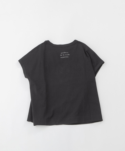 nop de nod(ノップドゥノッド)の「USコットン書き文字ロゴ刺繍フレンチTシャツ(Tシャツ/カットソー・レディース・ダークブルー/レッド/オフホワイト/ブルー/ブラック・M)」の8枚目の写真
