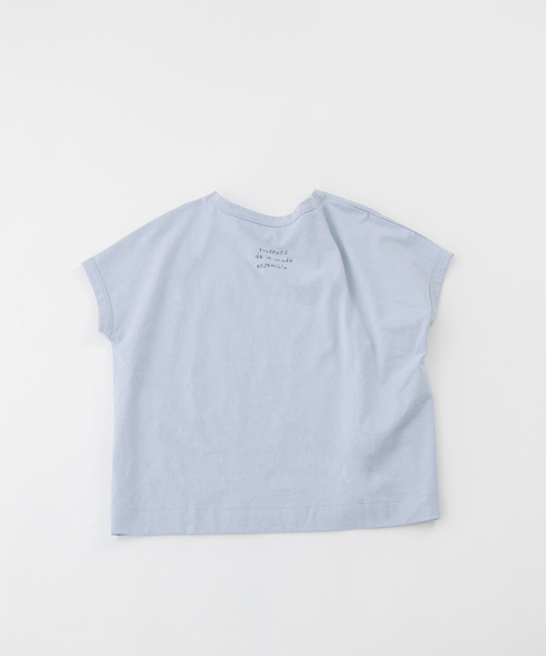 nop de nod(ノップドゥノッド)の「USコットン書き文字ロゴ刺繍フレンチTシャツ(Tシャツ/カットソー・レディース・ダークブルー/レッド/オフホワイト/ブルー/ブラック・M)」の6枚目の写真