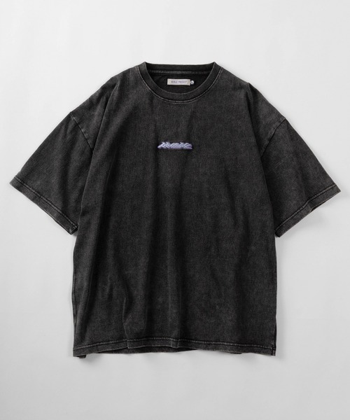 [WASTED PARIS] スカルプリント 半袖Tシャツ セール】【84】「休日少女」 スノーウォッシュ加工 バック