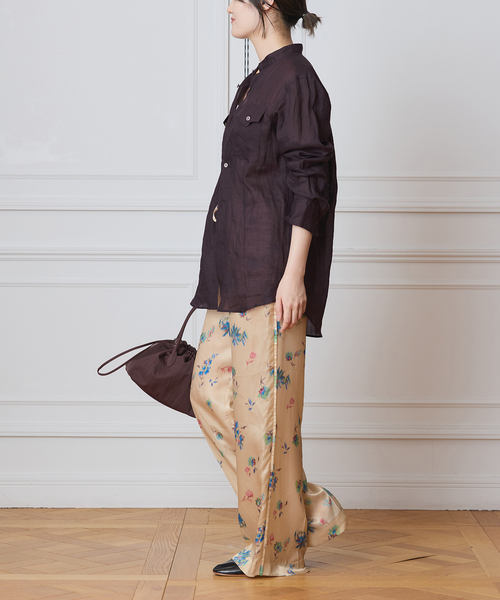 IENA LA BOUCLE（イエナラブークル）の「IENA LA BOUCLE ボタニカルプリントイージーパンツ（その他パンツ・レディース・ベージュ系その他・36/38）」の21枚目の写真