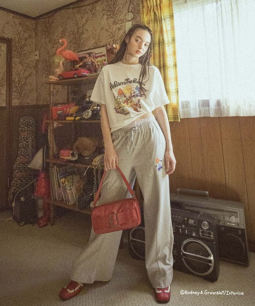 FOREVER 21（フォーエバー トゥエンティーワン）の「【パラッパラッパー】スウェットパンツ（スウェットパンツ・レディース・ブラック/グレー・SMALL/MEDIUM）」の3枚目の写真