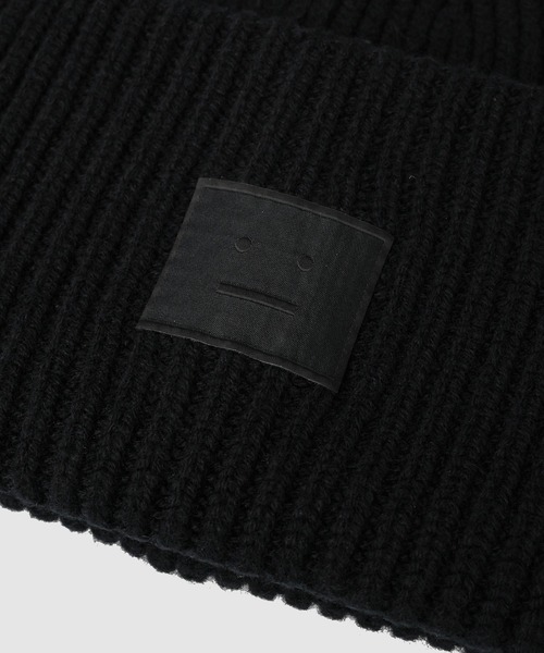 アクネストゥディオズ ニット帽 ニットキャップ ブラック ACNE STUDIOS アクネストゥディオス ニット帽 ニットキャップ