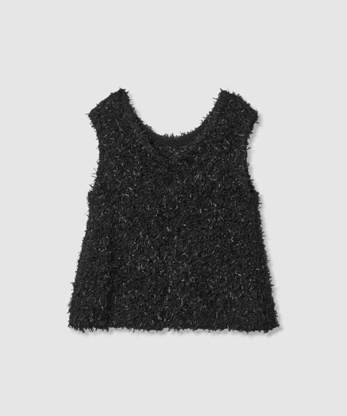 ニット セーター 「LOULOU WILLOUGHBY」リボンシャギープルオーバー レディース LOULOU WILLOUGHBY】リボンシャギープルオーバー|allureville