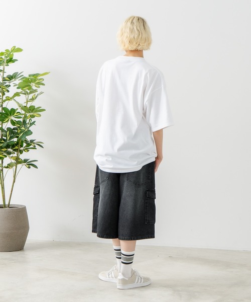 SAVIER(サビアー)の「【SAVIER/サビアー】アニマルプリント オーバーサイズ Tシャツ(Tシャツ/カットソー・メンズ・ホワイト/ブラック・MEDIUM/LARGE)」の6枚目の写真
