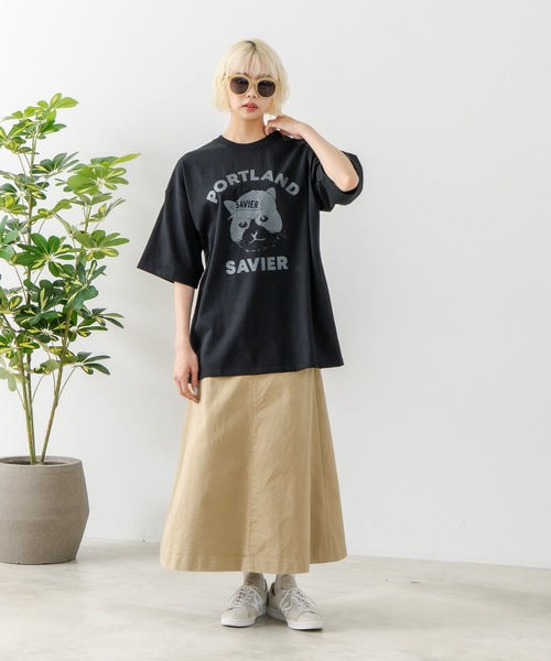 SAVIER(サビアー)の「【SAVIER/サビアー】アニマルプリント オーバーサイズ Tシャツ(Tシャツ/カットソー・メンズ・ホワイト/ブラック・MEDIUM/LARGE)」の15枚目の写真