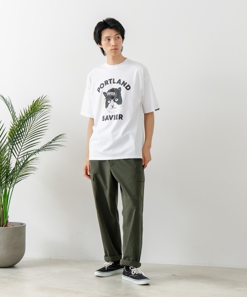 SAVIER(サビアー)の「【SAVIER/サビアー】アニマルプリント オーバーサイズ Tシャツ(Tシャツ/カットソー・メンズ・ホワイト/ブラック・MEDIUM/LARGE)」の20枚目の写真