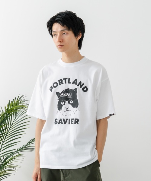 SAVIER(サビアー)の「【SAVIER/サビアー】アニマルプリント オーバーサイズ Tシャツ(Tシャツ/カットソー・メンズ・ホワイト/ブラック・MEDIUM/LARGE)」の21枚目の写真
