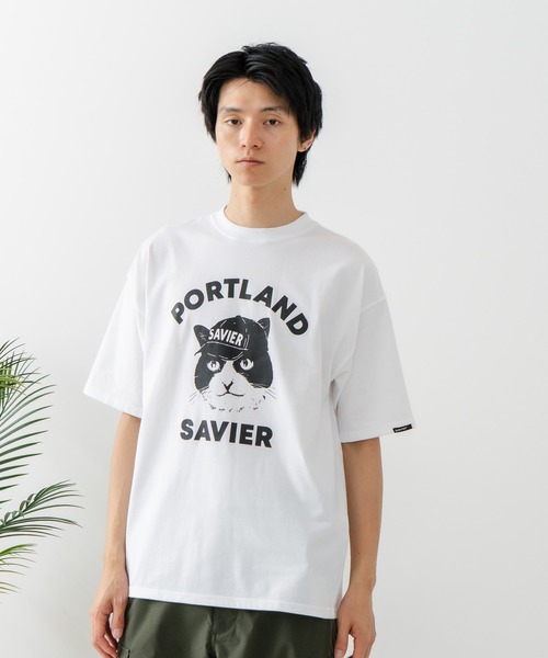 SAVIER(サビアー)の「【SAVIER/サビアー】アニマルプリント オーバーサイズ Tシャツ(Tシャツ/カットソー・メンズ・ホワイト/ブラック・MEDIUM/LARGE)」の22枚目の写真