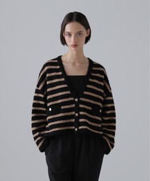 ADORE（アドーア）の「ツィーディーボーダーニット（カーディガン/ボレロ）」