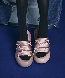CHARLES & KEITH | リサイクル ポリエステルボウパッフィースポーツサンダル(サンダル)